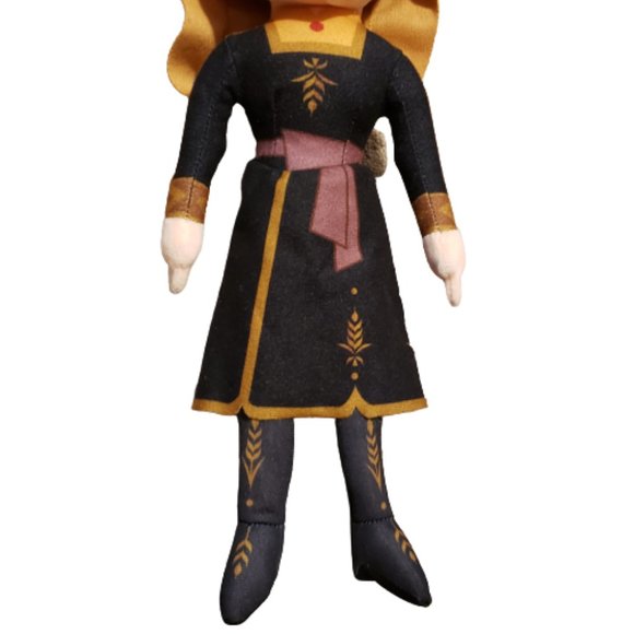 Disney Frozen 2 Anna Plush Toy / Doll 16" x 5" Black / Peach / Orange Pre-owned - Picture 6 of 6